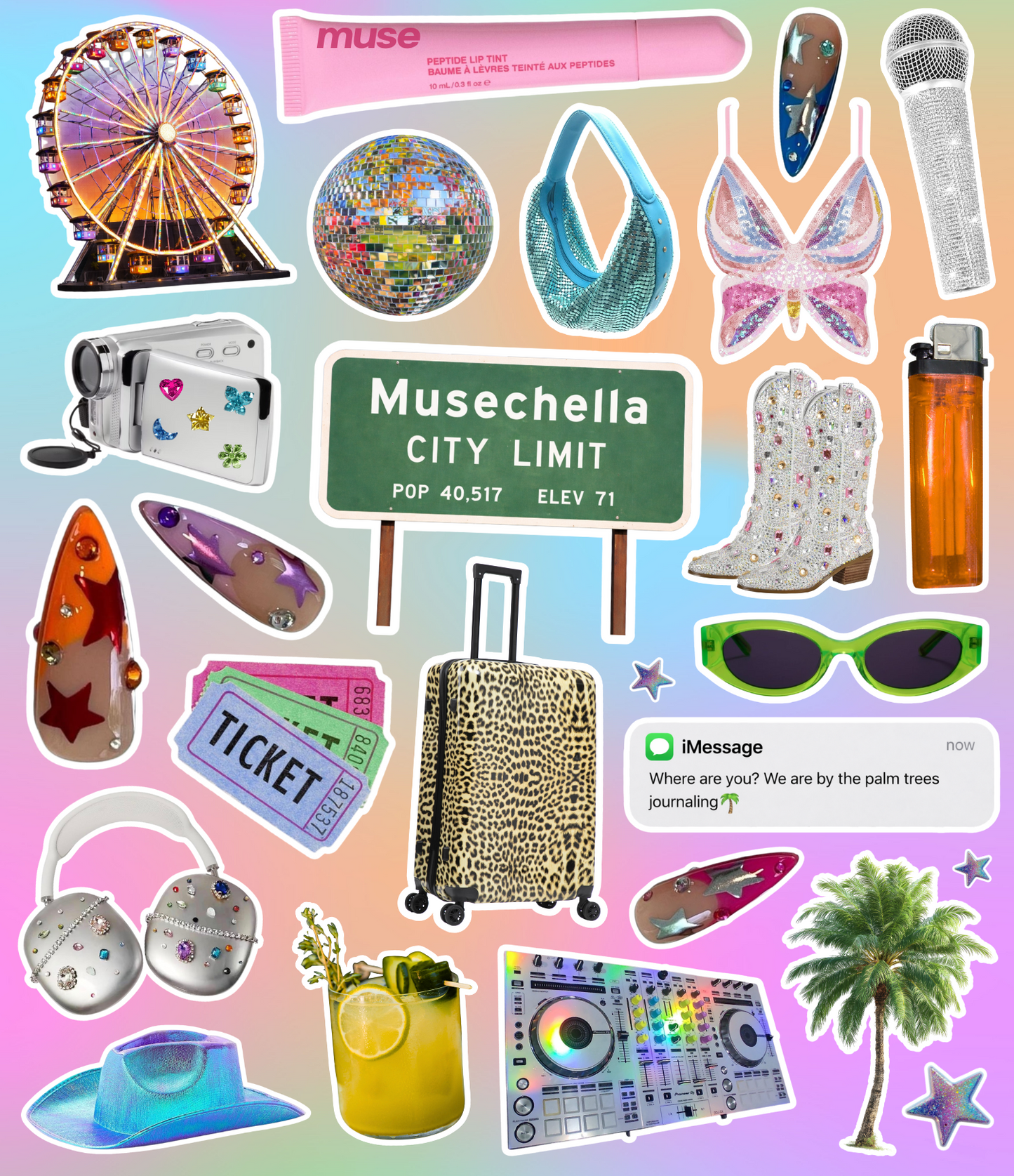 MUSECHELLA STICKER SHEET
