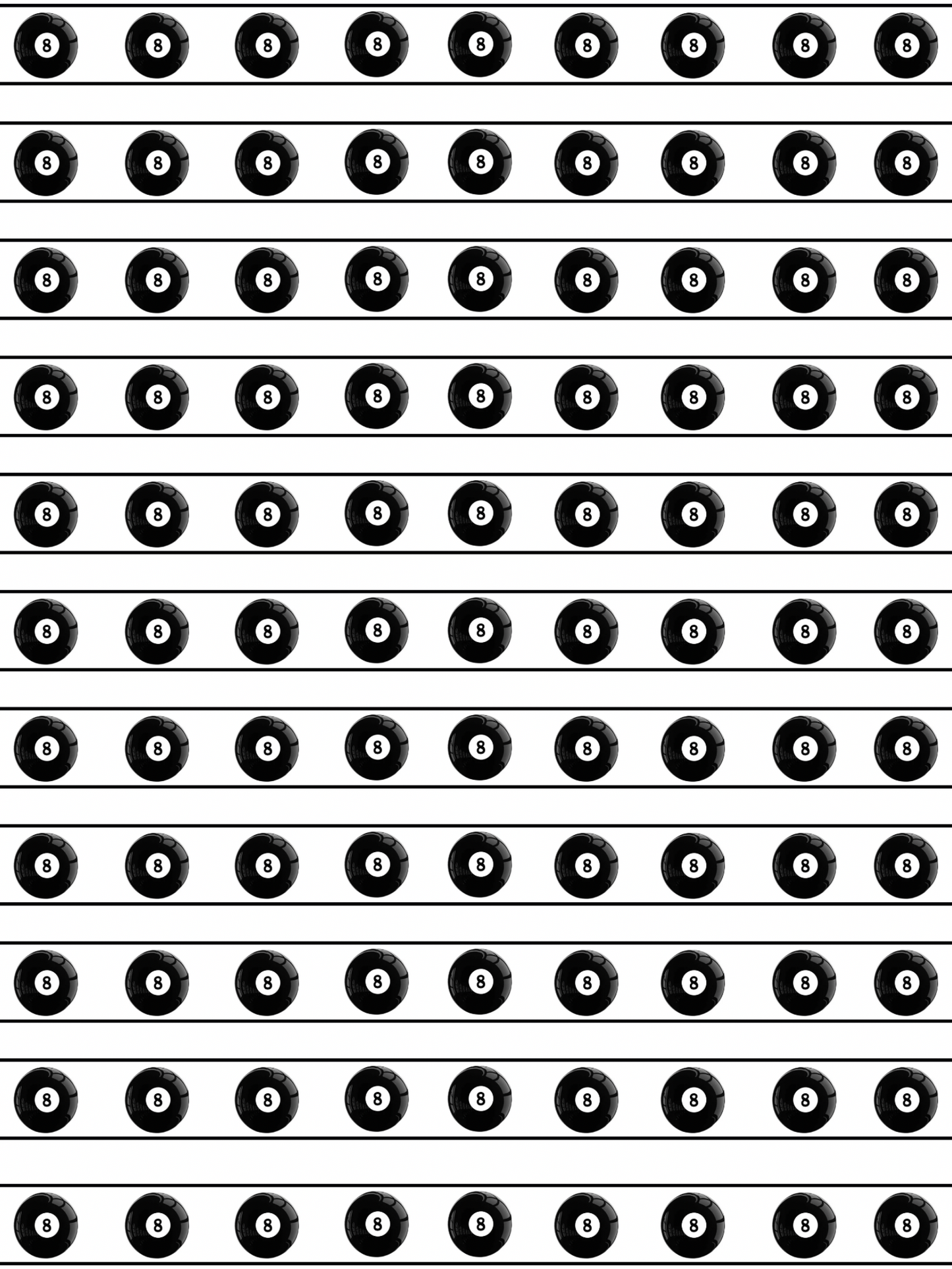 8 BALL WASHI TAPE