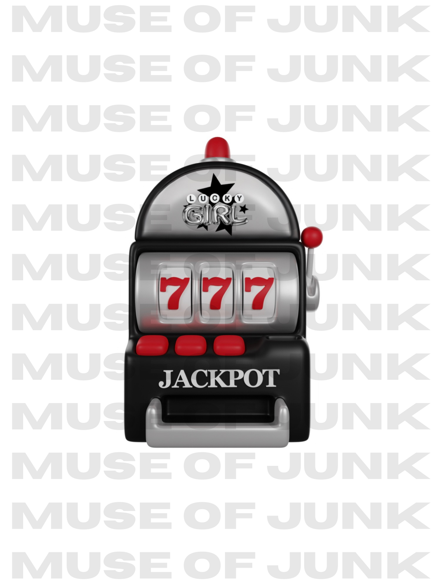 LUCKY GIRL SLOT MACHINE STICKER