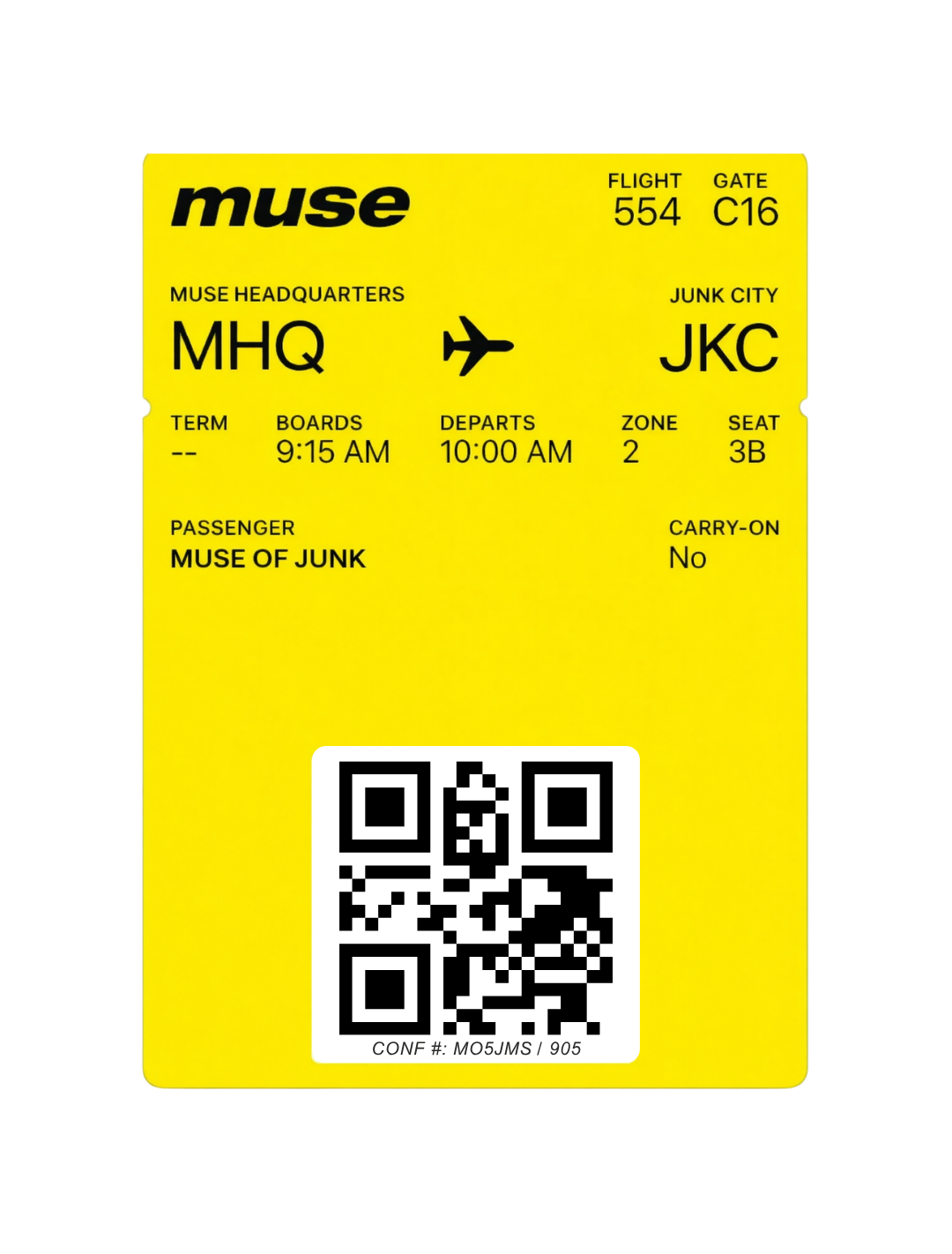 WELCOME TO MUSE AIR STICKER