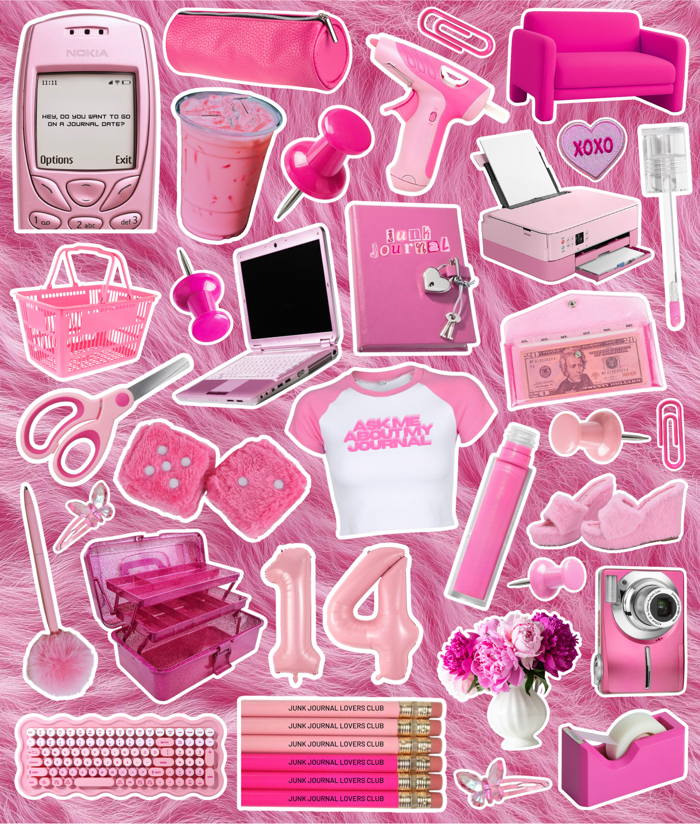 JUNK JOURNAL LOVERS CLUB STICKER SHEET