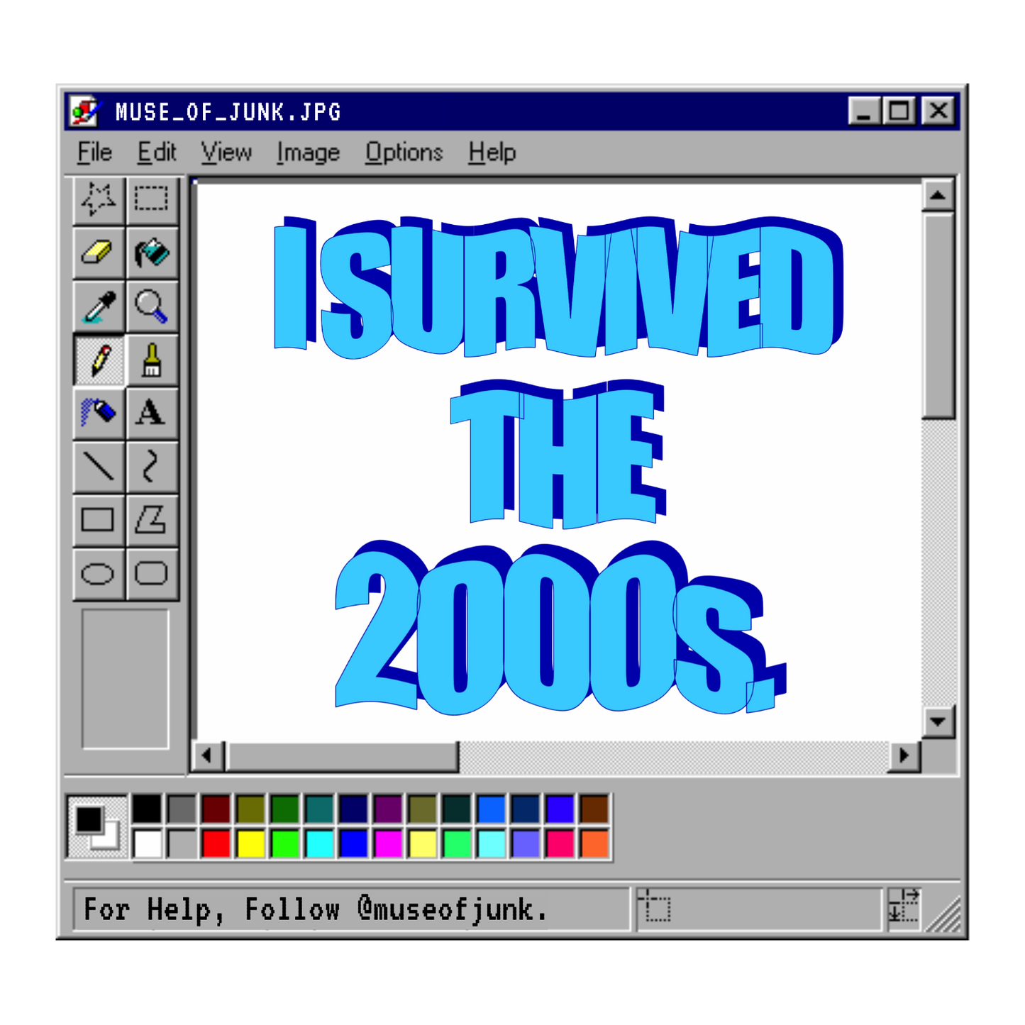 I SURVIVED THE 2000s STICKER