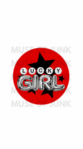 LUCKY GIRL LOGO STICKER