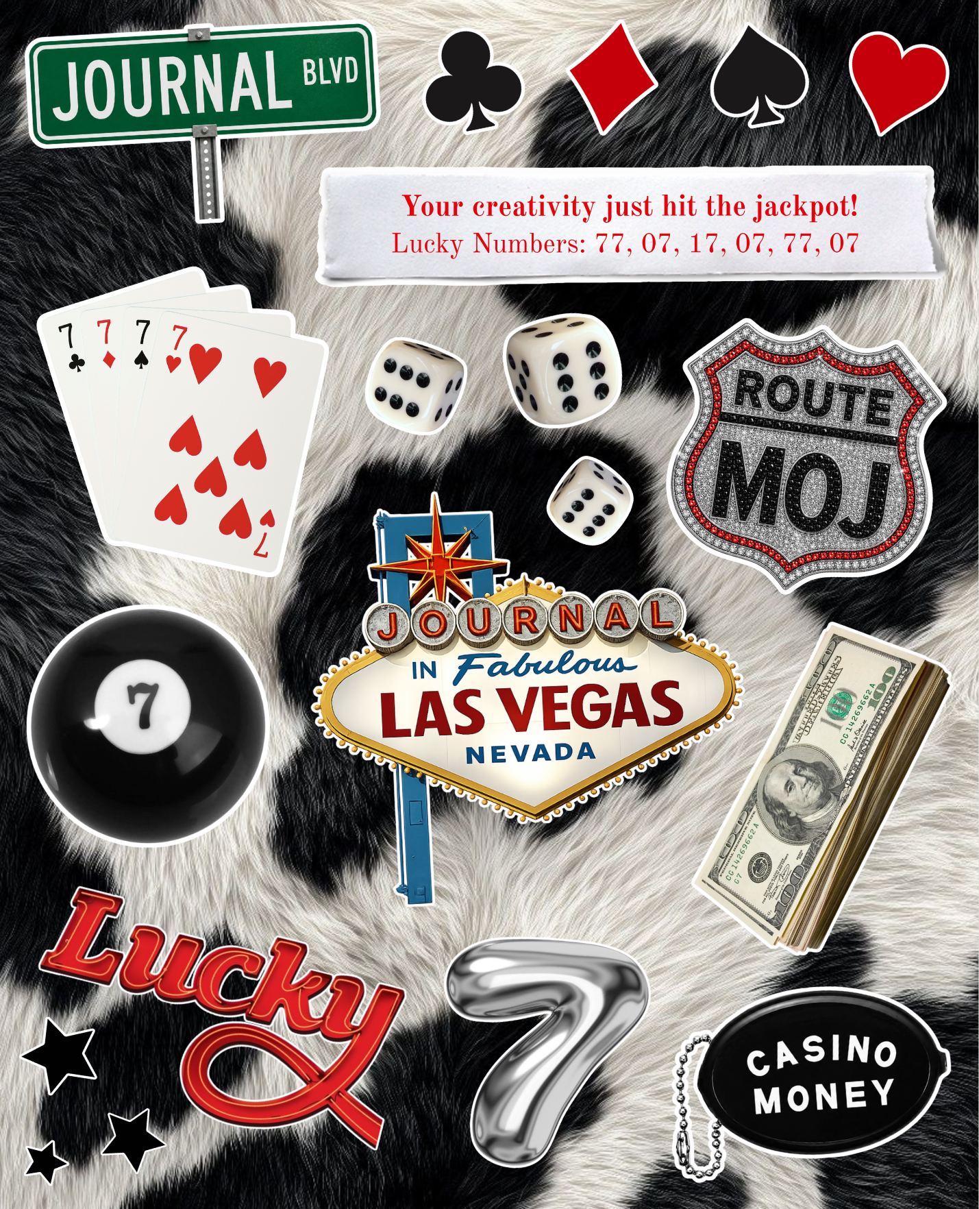 THE MUSE JACKPOT STICKER SHEET