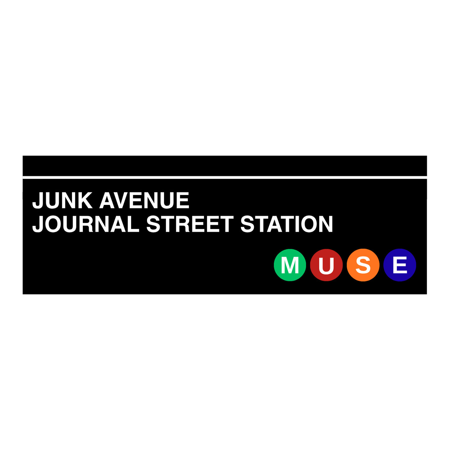 JOURNAL STATION STICKER