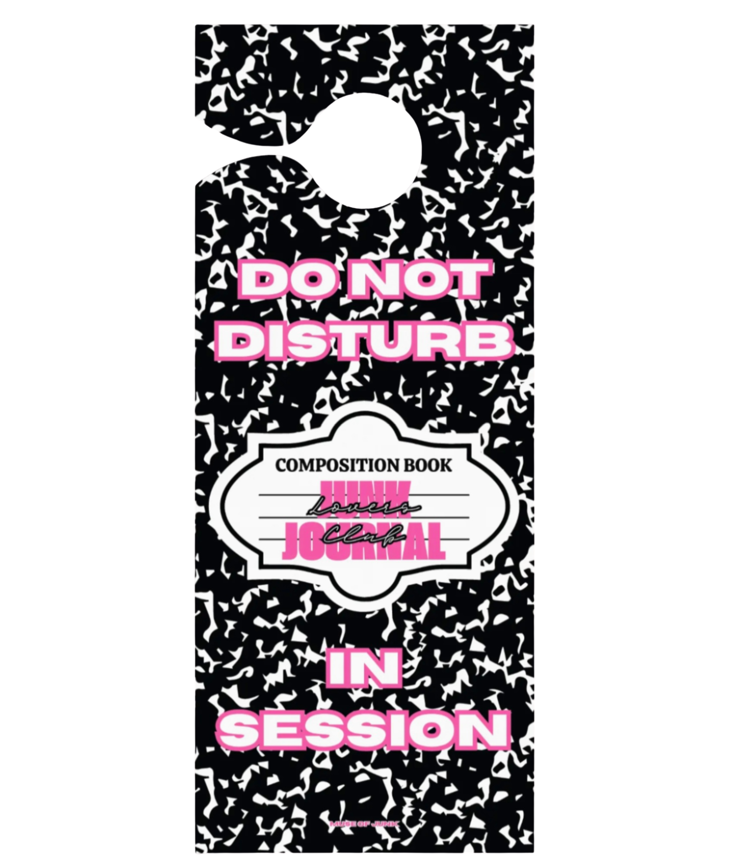 CLUB IS IN SESSION DOOR HANGER