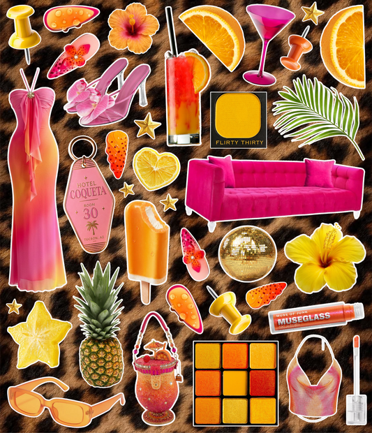 GUTYCOQUETA STICKER SHEET