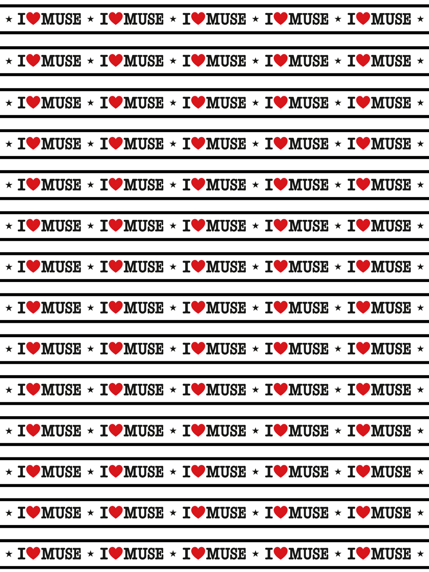I♥MUSE WASHI TAPE