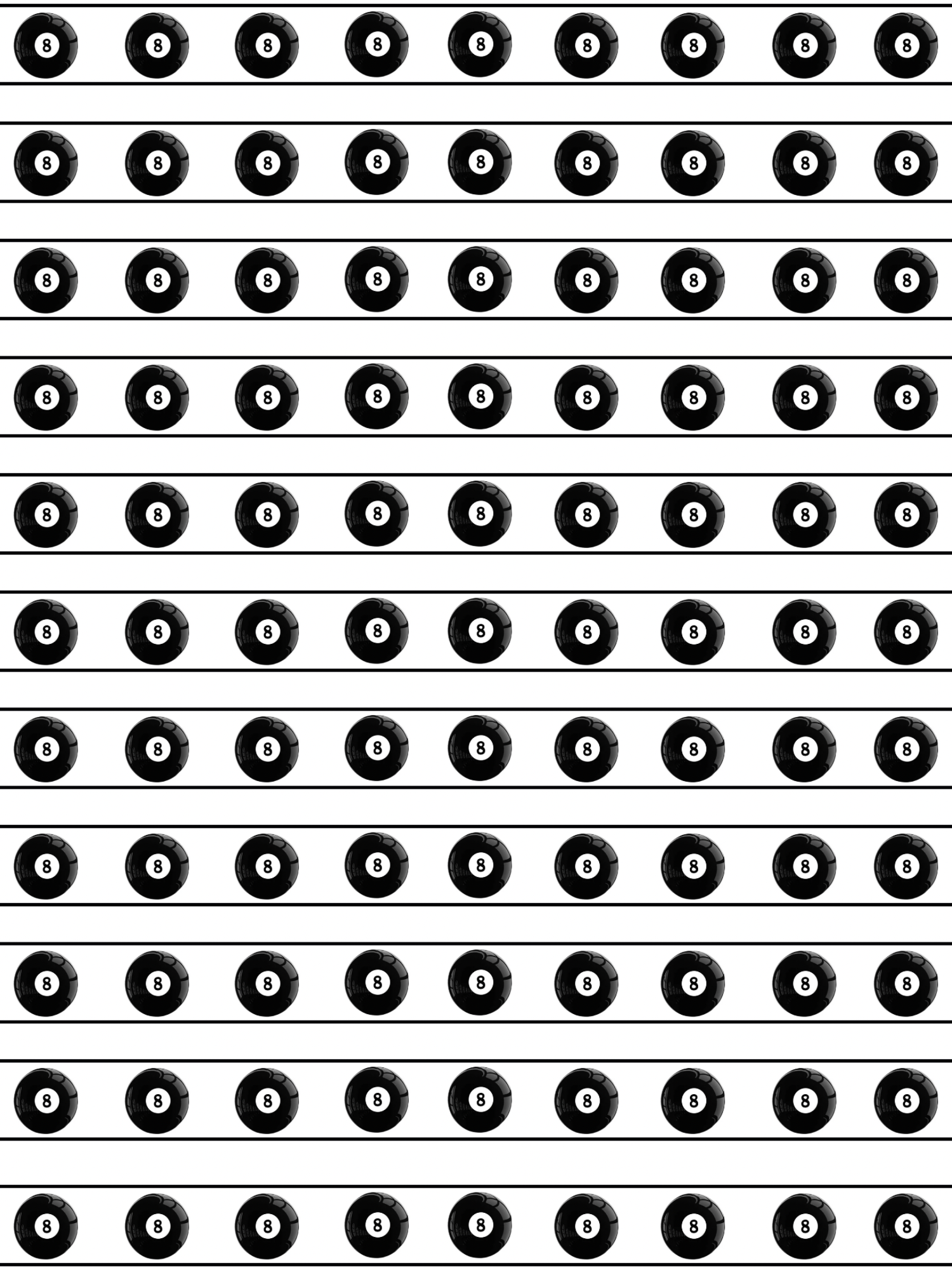 8 BALL WASHI TAPE
