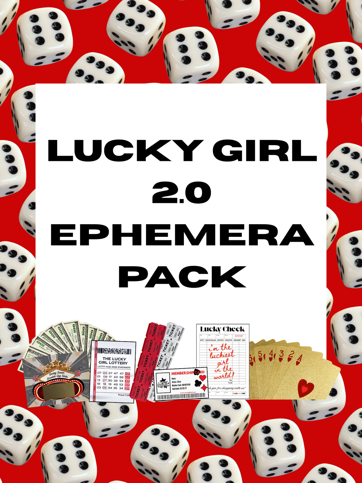 LUCKY GIRL 2.0 EPHEMERA PACK