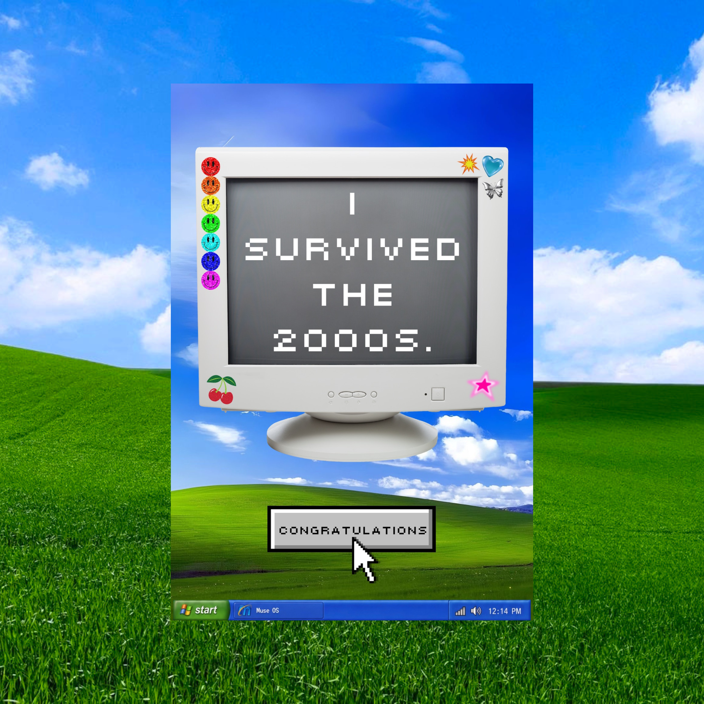 I SURVIVED THE 2000S POSTCARD