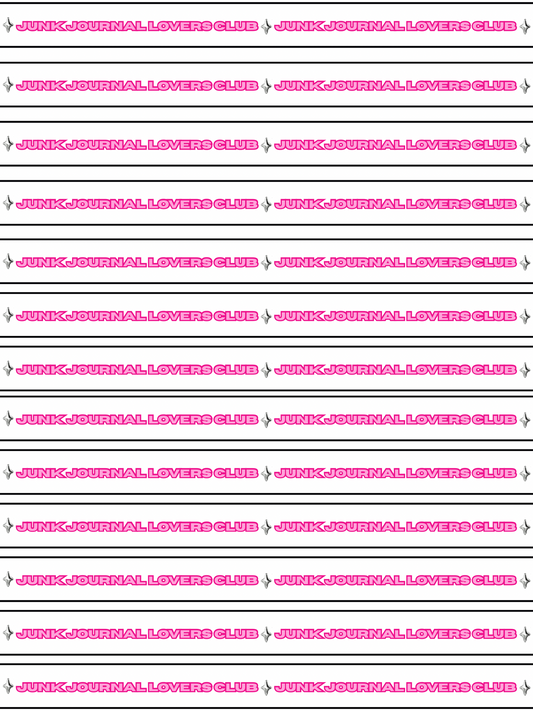 PINK LOVERS CLUB WASHI TAPE