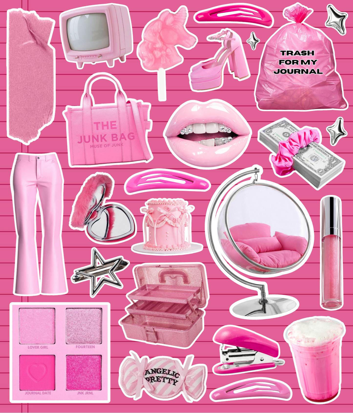 JUST A JOURNAL GIRL STICKER SHEET