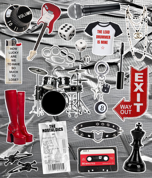 ROCKSTAR ROULETTE.MP3 STICKER SHEET