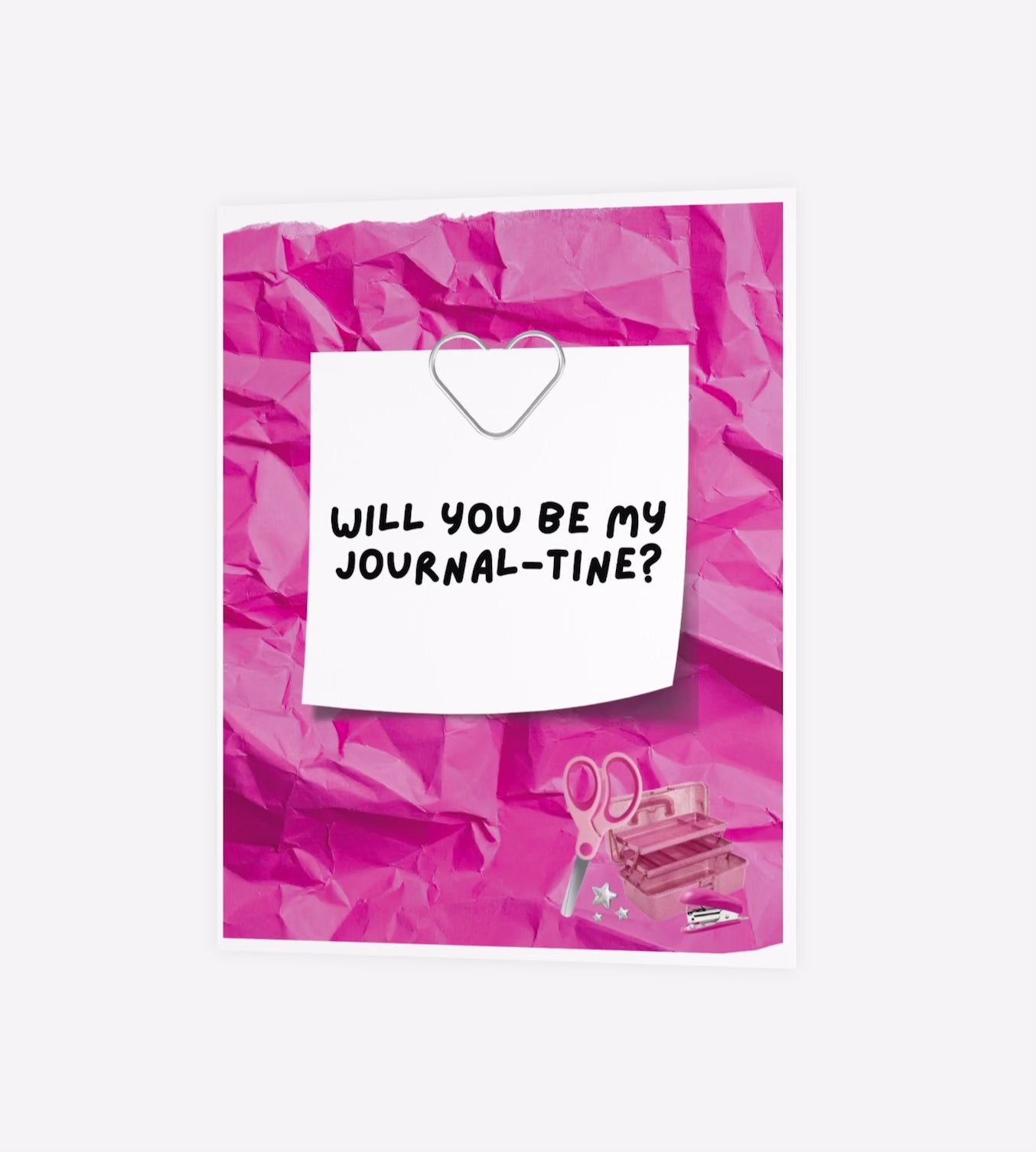 JOURNAL-TINE CUSTOM GREETING CARD